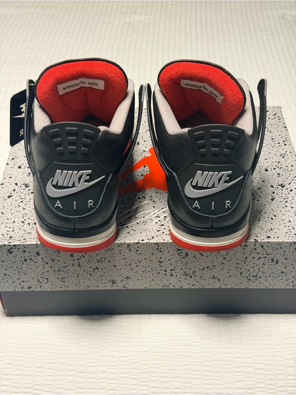 Air Jordan “AJ4 Bred Reimagined” Men’s size 12 - Picture 4 of 9